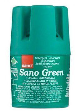 Блок у зливний бачок для чищення унітаза Sano Green, 150 г 002800 фото