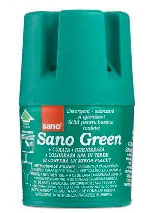 Блок у зливний бачок для чищення унітаза Sano Green, 150 г 002800 фото