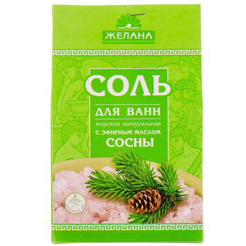 Сіль для ванної 500 Г олія сосни 000702 фото