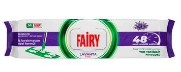 Серветки вологі для прибирання підлоги Fairy Power Лаванда, 50 шт 002330 фото