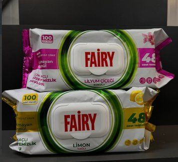 Вологі серветки для прибирання Fairy Lemon 100 шт. 0000006 фото