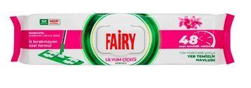 Серветки вологі для прибирання підлоги Fairy Power Квітка лілії, 50 шт 002331 фото