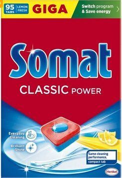 Таблетки для посудомийної машини Somat Lemon Classic power 95 шт. 002810 фото