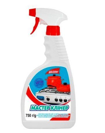 Спрей для чищення кухні San Clean Майстер Клінер для плит з розпилювачем 750 мл 002407 фото