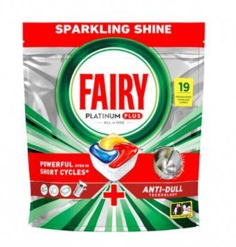 Капсули для посудомийної машини Fairy Platinum Plus Лимон, 19 шт 002813 фото