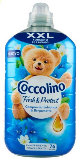 Кондиціонер для прання концентрат COCCOLINO Fresh&Protect Campanula Selvatica & Bergamotto 76 прань, 1750 мл 002344 фото