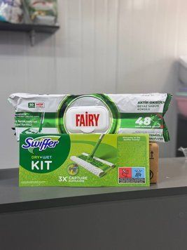 Акційний набір Швабра swiffer + вологі серветки Fairy 0026353 фото