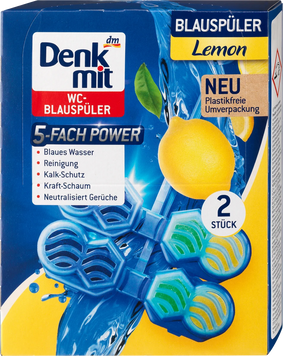 Засіб для чищення унітазу Denkmit 2 шт лимон 000017 фото