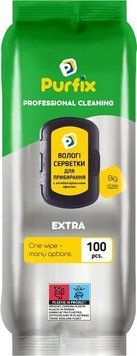 Господарські вологі серветки PURFIX Extra 100 шт 001011 фото