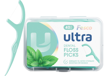 Зубна нитка з тримачем Fesco 000672 фото