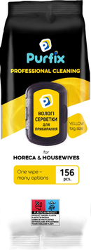Серветки універсальні для прибирання 156 шт 000495 фото