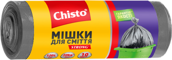Смітєві пакети Chisto 120 л (10 шт ) 000746 фото